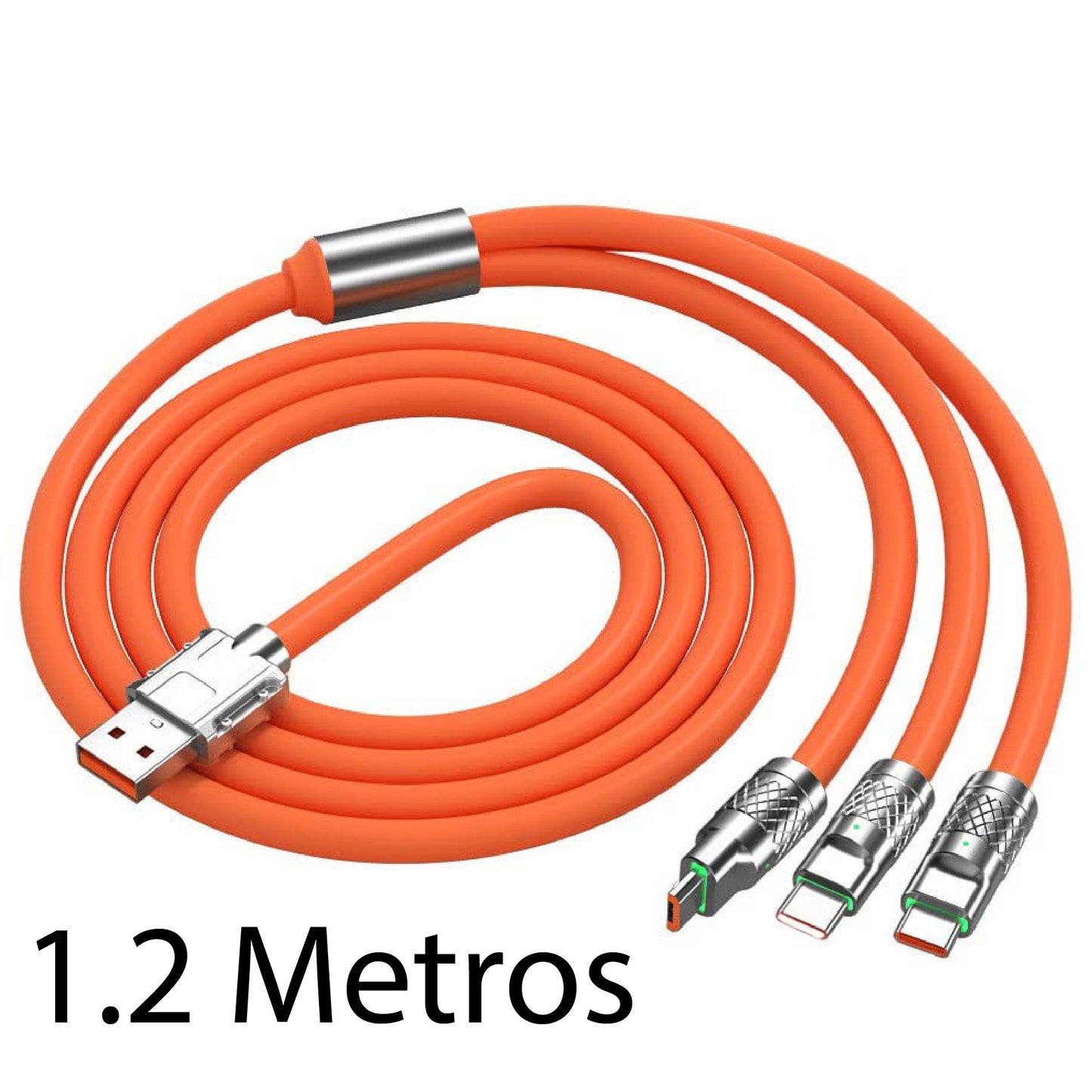 Cable Multiple 3 En 1 Carga Super Rápida