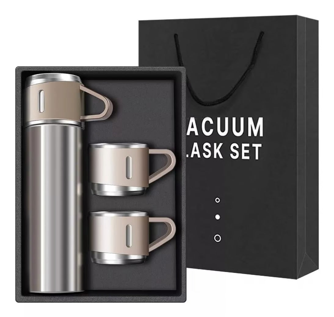 Termo acero inoxidable con 3 pocillos