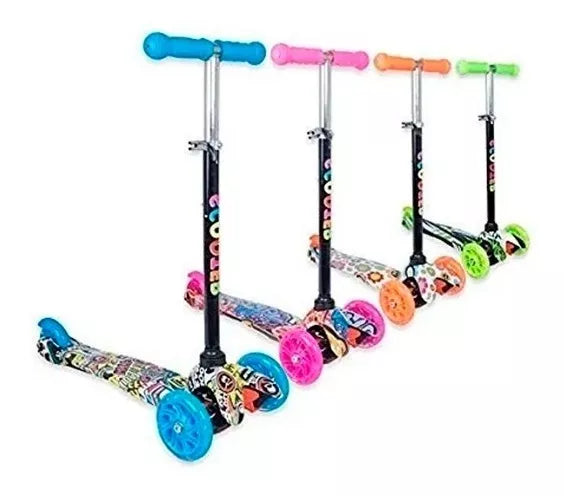 Scooter Monopatín Metálico Graffiti Pati