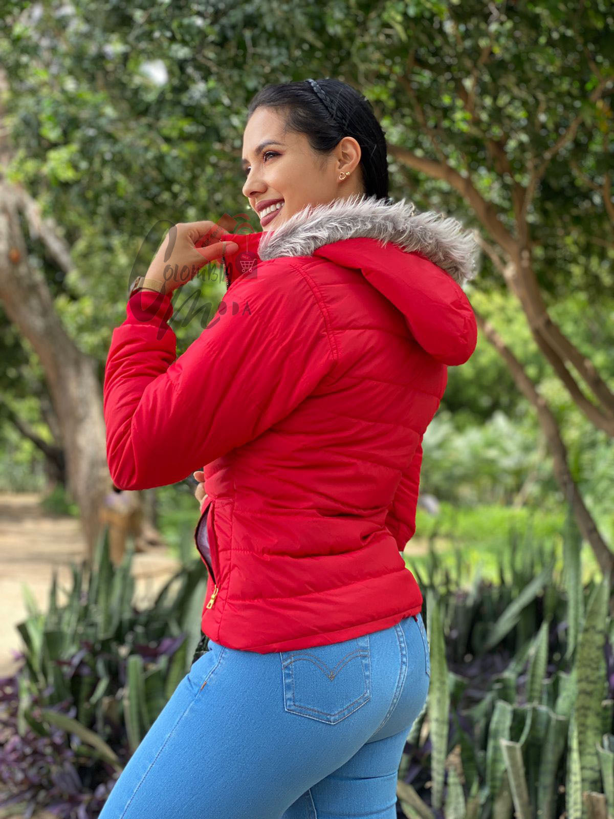 Chaqueta impermeable mujer H99C