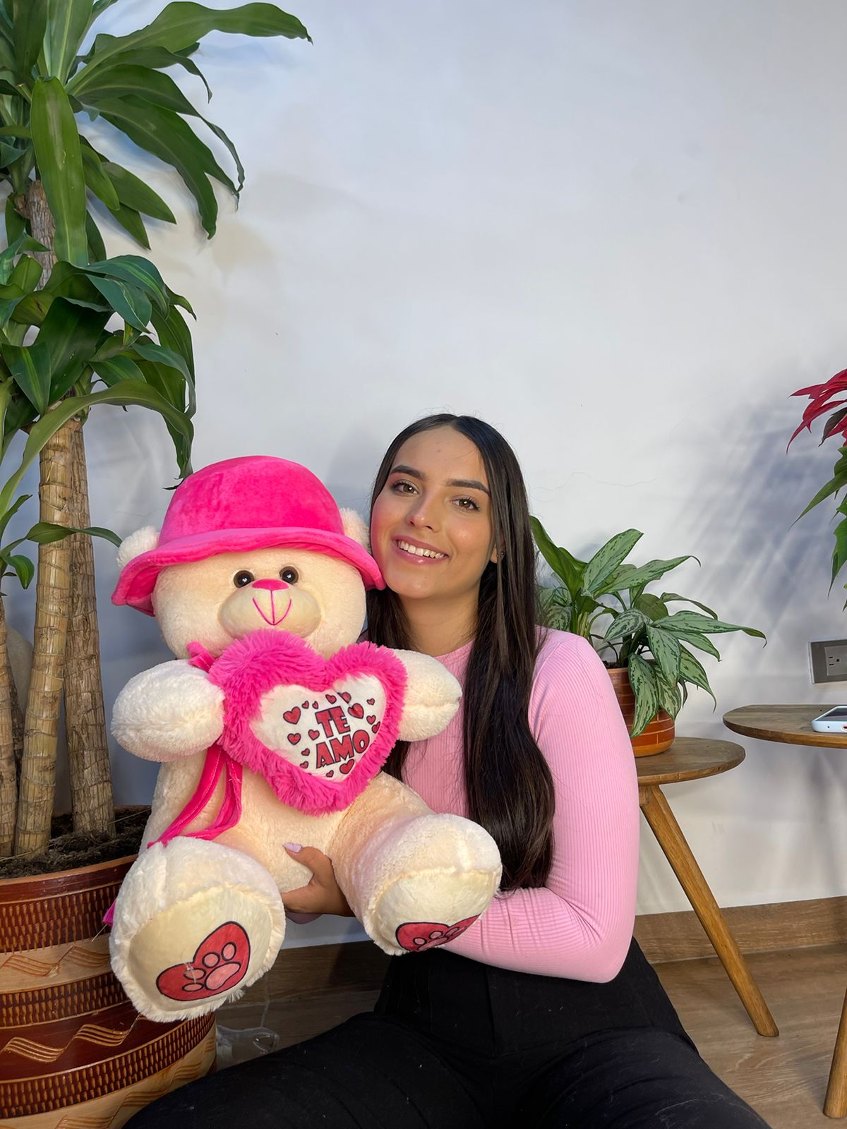 Peluche pava de corazón 70cm