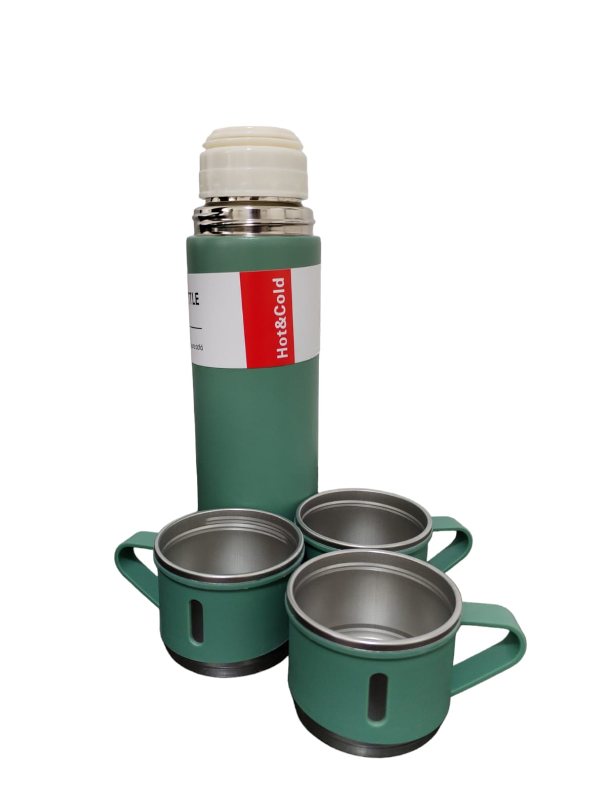 Termo acero inoxidable con 3 pocillos