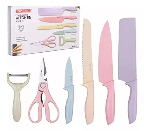 Set de cuchillos de colores elegante X6