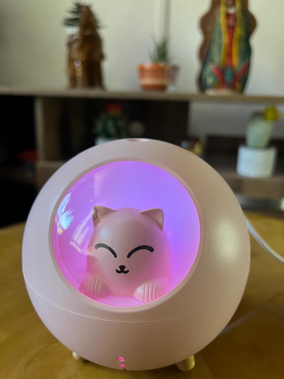 Difusor Humidificador Gato Aromaterapia