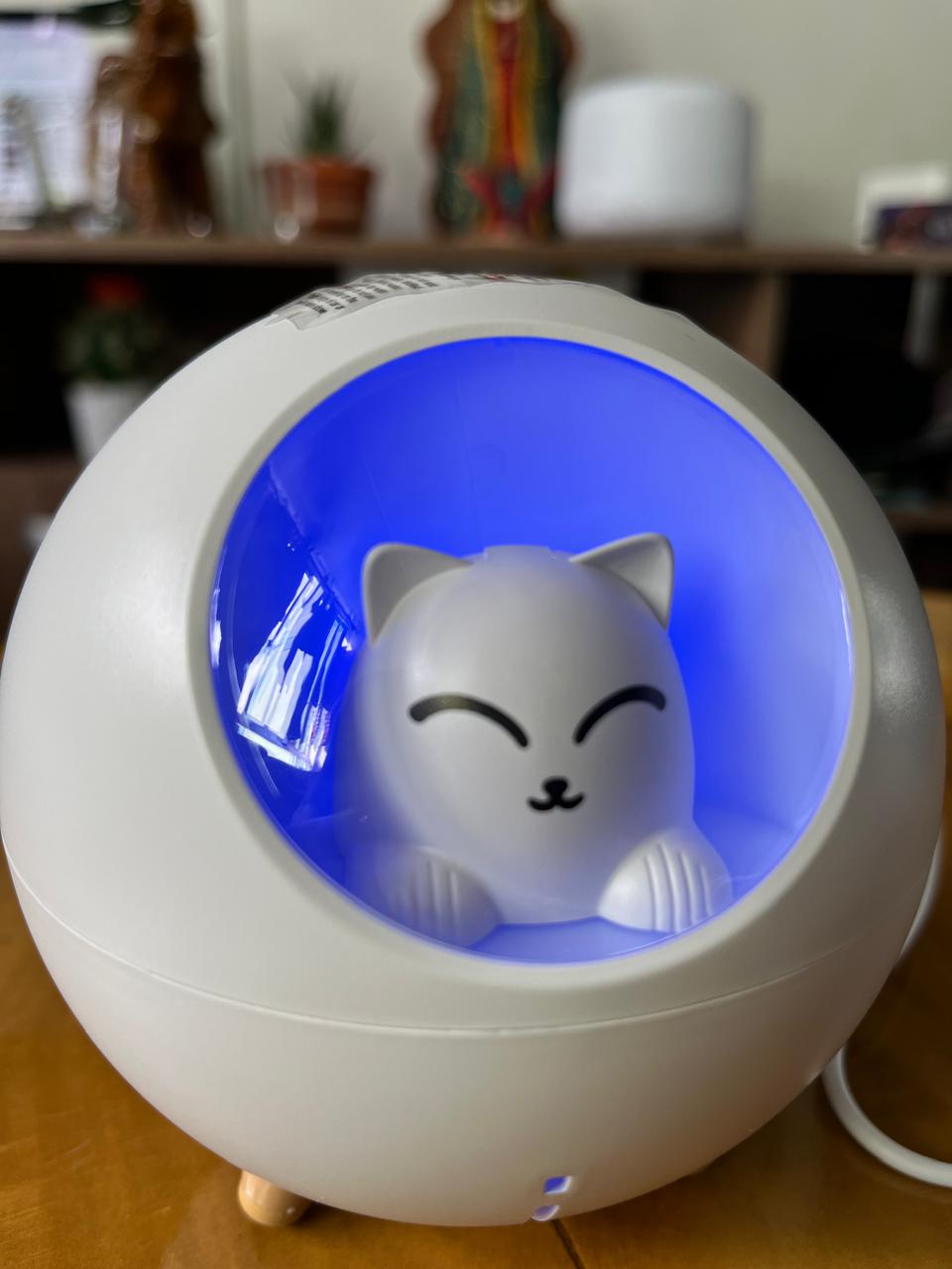 Difusor Humidificador Gato Aromaterapia
