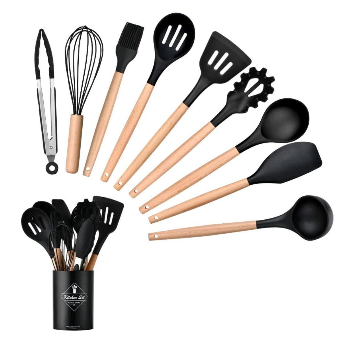 Utensilios Cocina Silicona Set por 12uds