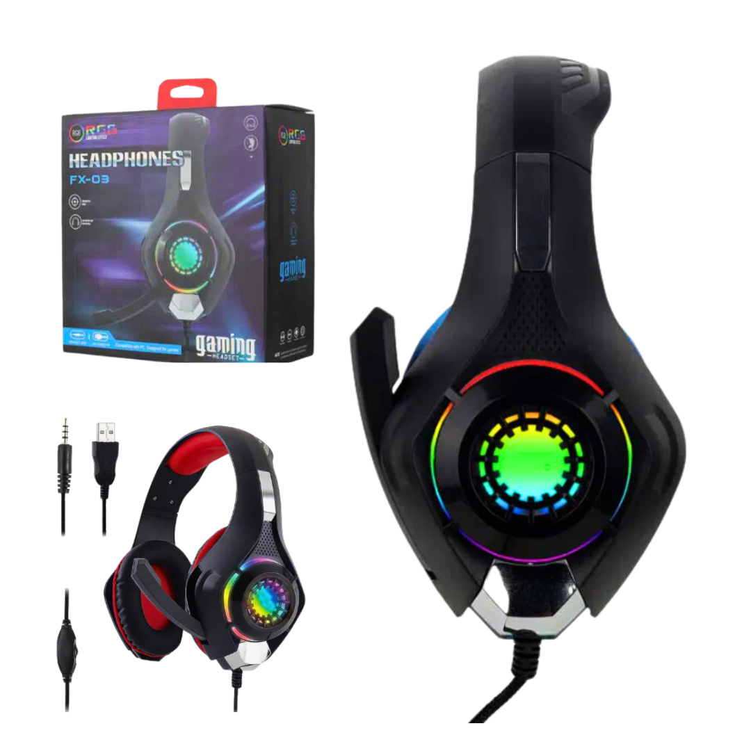 Audifonos Luz RGB Gaming HEADSET GAMER