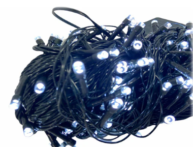 Lineal 100 Bombillos Cable Verde 8 Mtrs