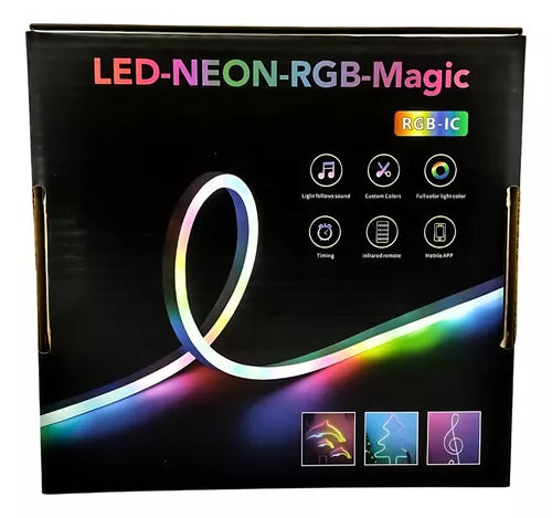 Tira De Luz Led Rgb-ic Neón Impermeable