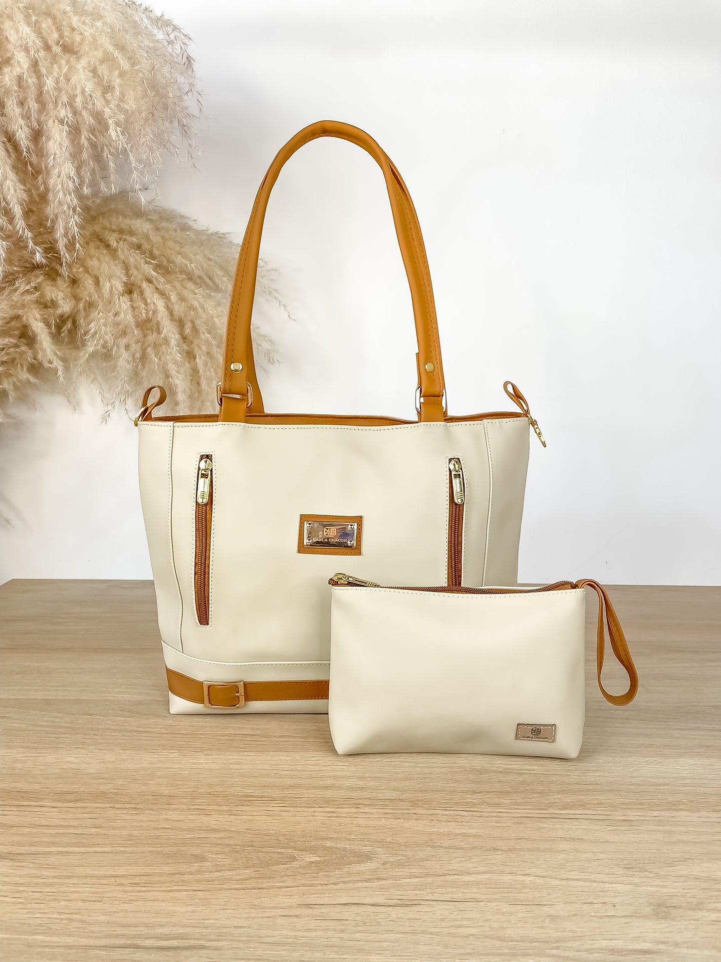 Bolso Dama Karla Chacon Gigi Beige