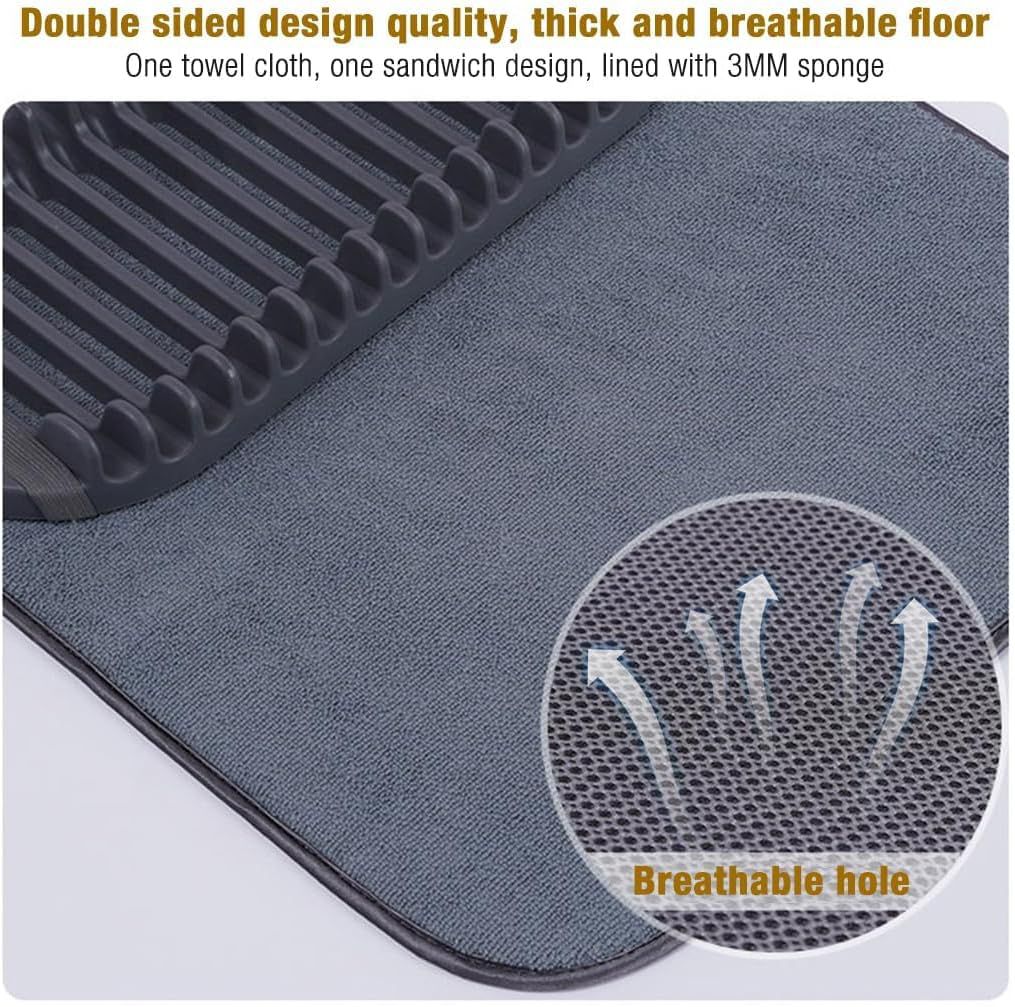 Tapete Escurridor Silicona Plegable