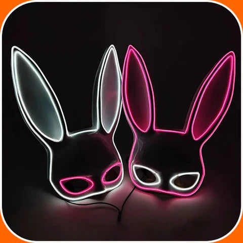 Mascara Coneja Negro Disfraz Sexy Hallow