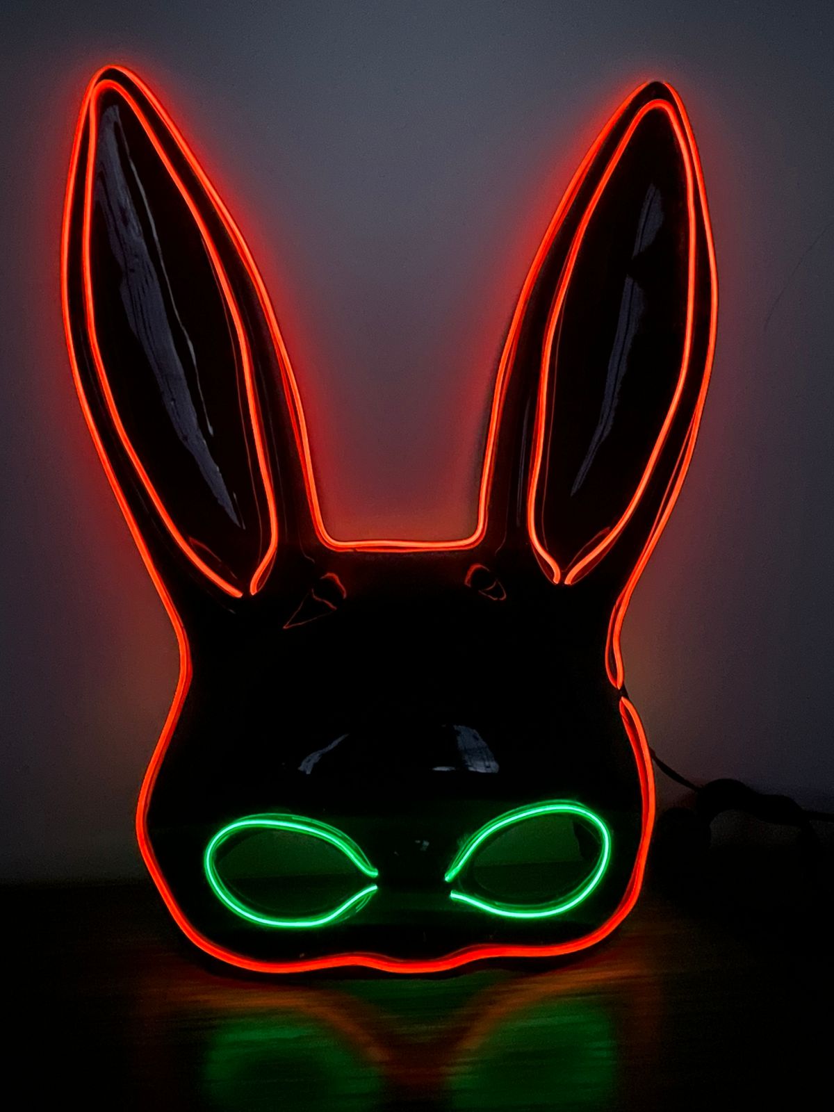 Mascara Coneja Negro Disfraz Sexy Hallow