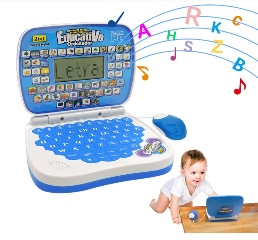 Mini Computador Didáctico Infantil 2en1