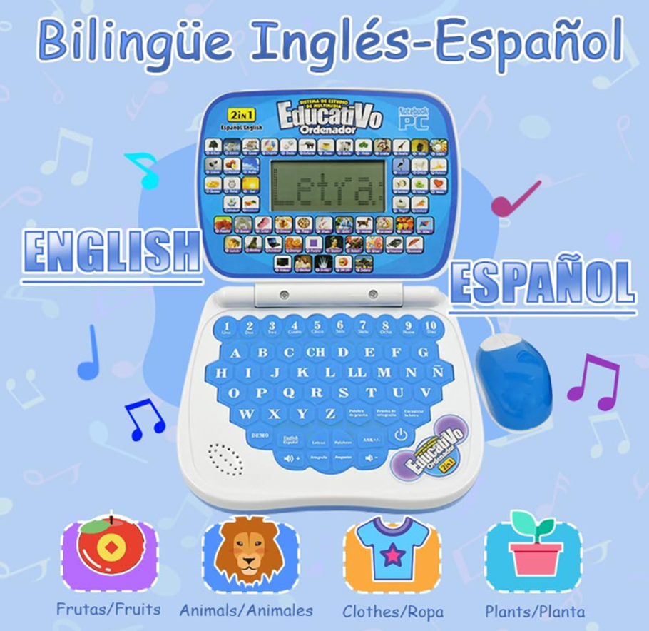 Mini Computador Didáctico Infantil 2en1