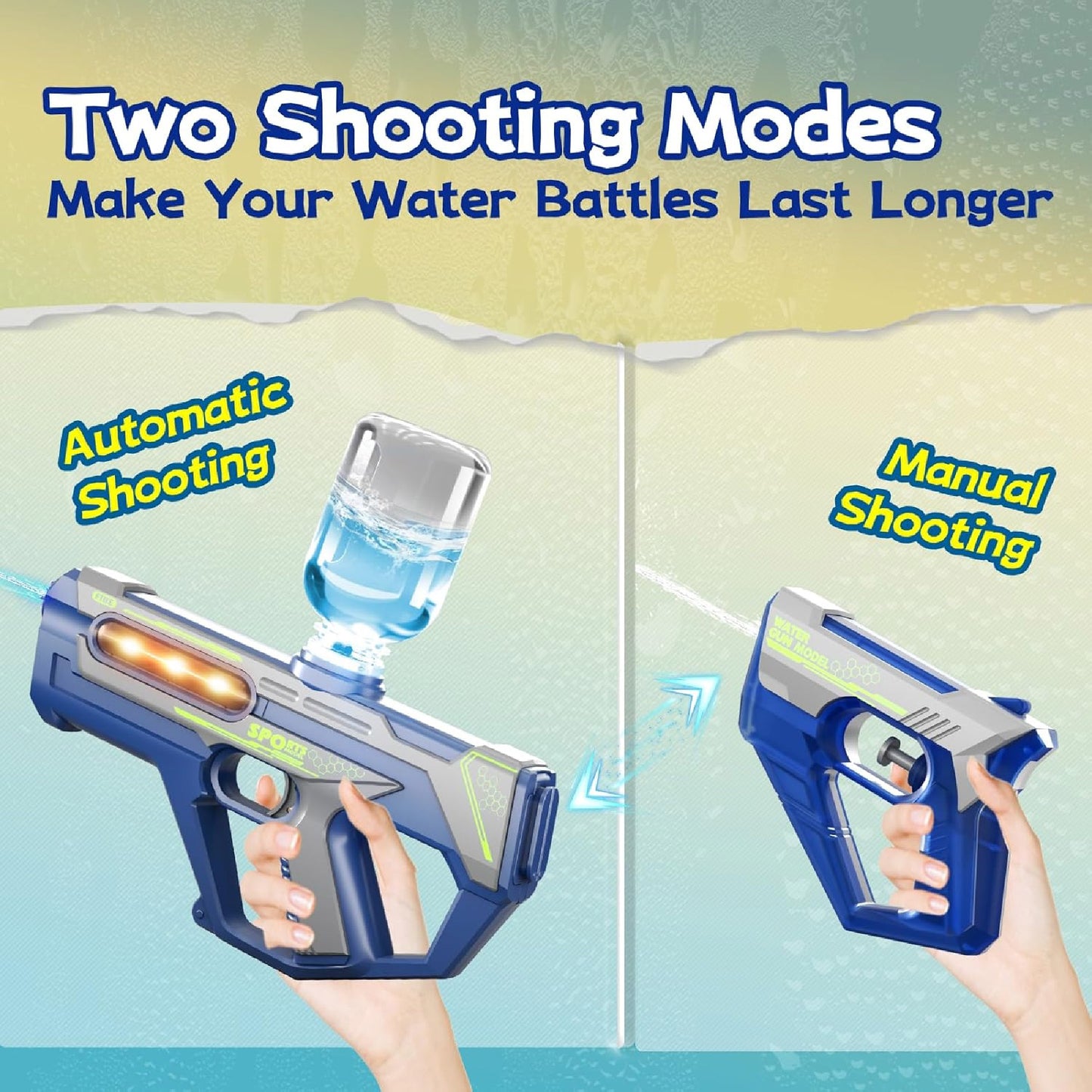 Pistola Agua 2en1 Eléctrica Automatica