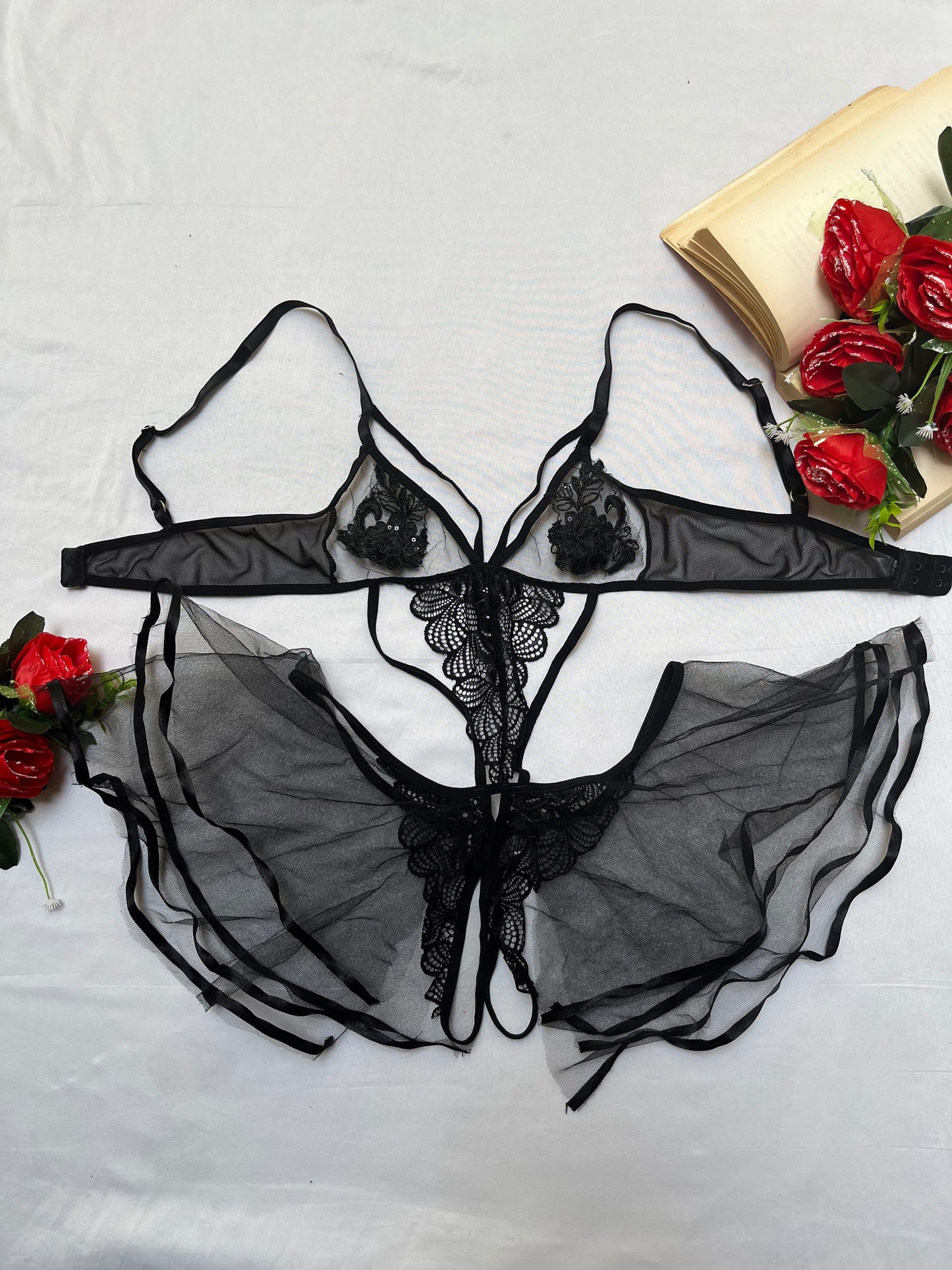 Lencería Encaje Negro Sexy