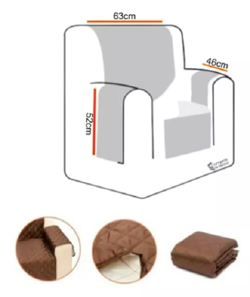 Funda Protector Sofá Mueble 1 Puesto