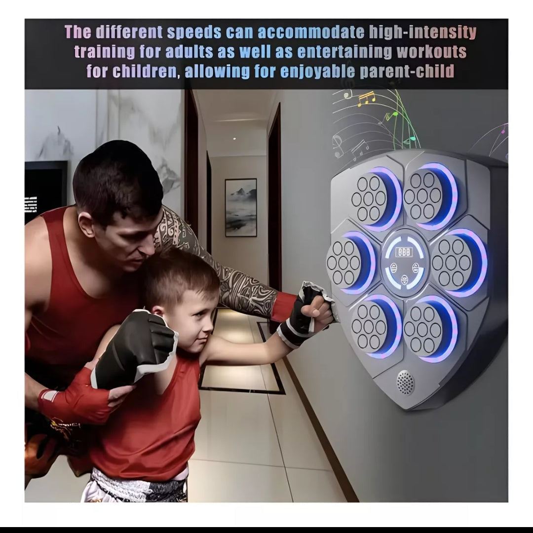 🥊 PANEL DE BOXEO INTERACTIVO CON LUCES LED Y SONIDO