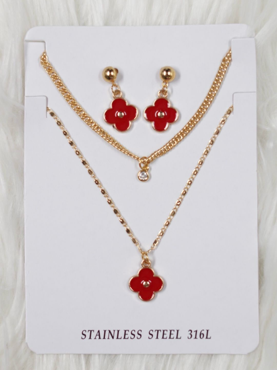 REGALO MAMÁ JUEGO CADENAS-DIJES-ARETES