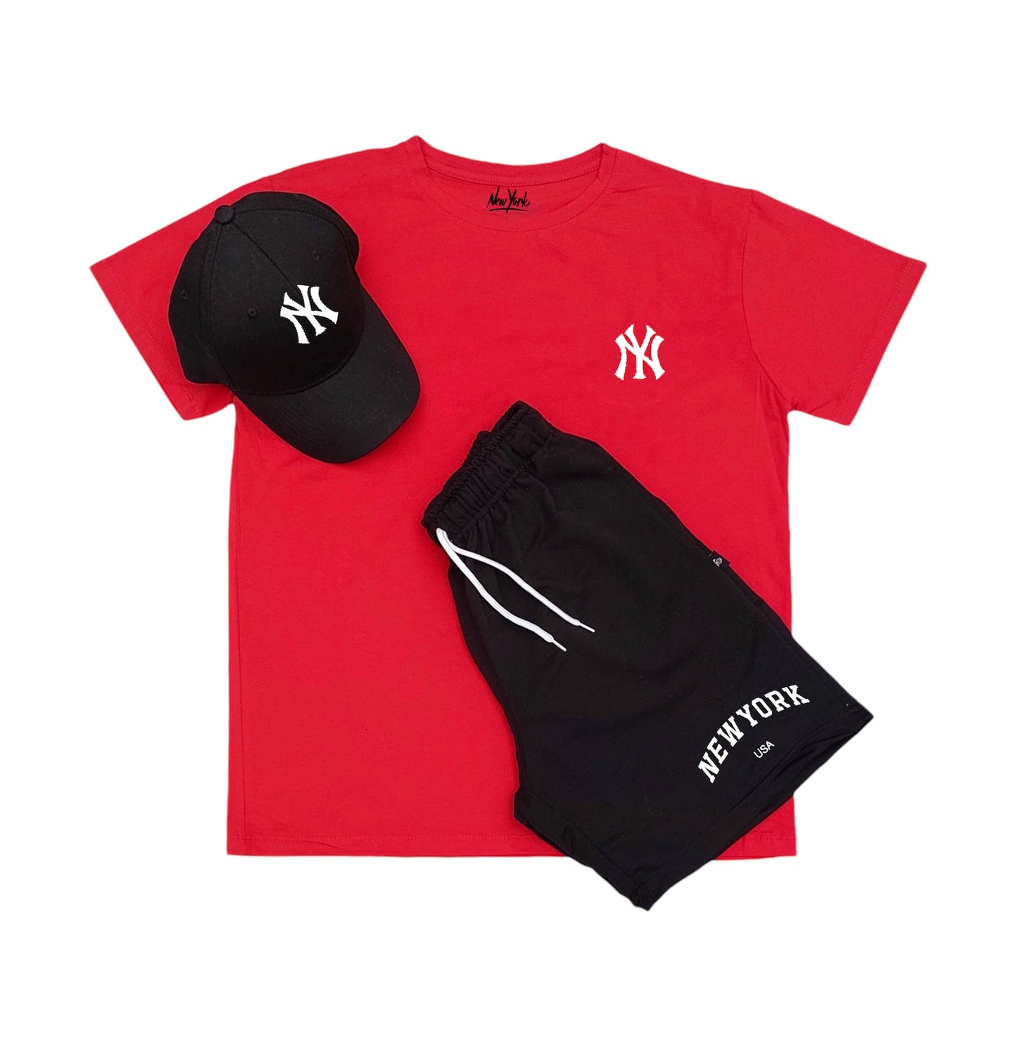 Camiseta + Pantaloneta + Gorra, New York