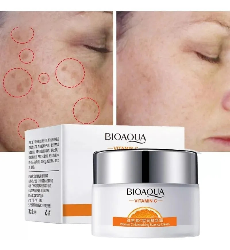 🧴 BIOAQUA VITAMINA C –50g CREMA FACIAL REJUVENECEDORA
