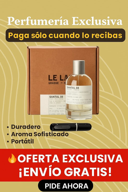 🌟 Perfumería Exclusiva – Fragancia Icónica SANTAL 33 + PERFUMERO