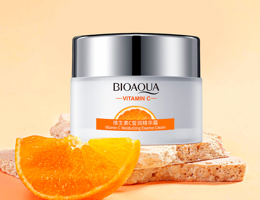 🧴 BIOAQUA VITAMINA C –50g CREMA FACIAL REJUVENECEDORA